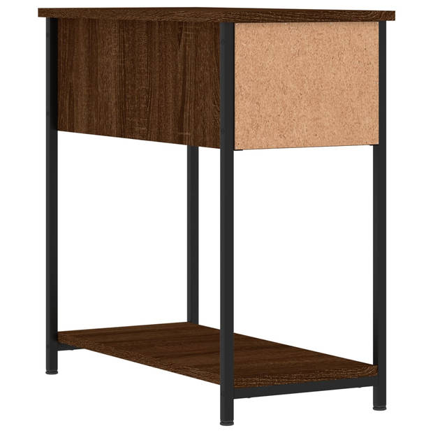 vidaXL Nachtkastjes 2 st 30x60x60 cm bewerkt hout bruin eikenkleur