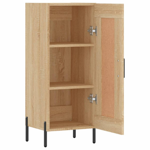 vidaXL Dressoir 34,5x34x90 cm bewerkt hout sonoma eiken