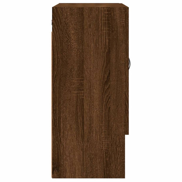 vidaXL Wandkast 60x31x70 cm bewerkt hout bruin eikenkleur