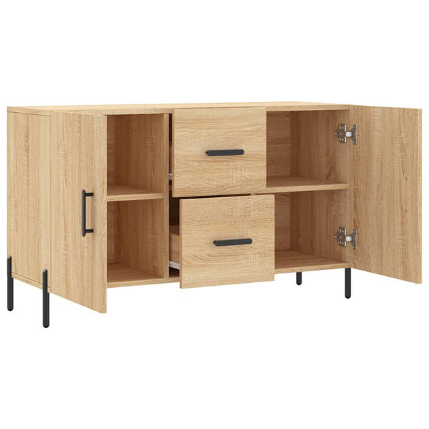 vidaXL Dressoir 100x36x60 cm bewerkt hout sonoma eikenkleurig