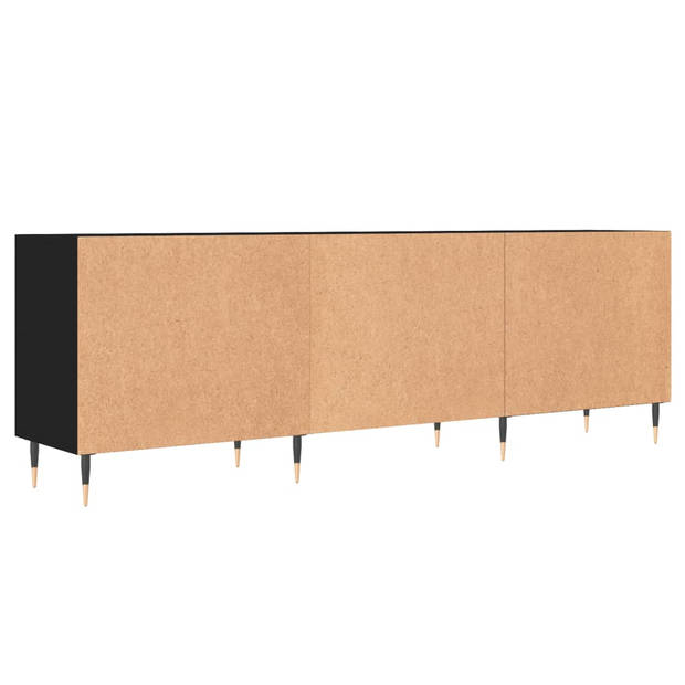 The Living Store TV meubel - Naam - Mediakast - 150x30x50 cm - Zwart