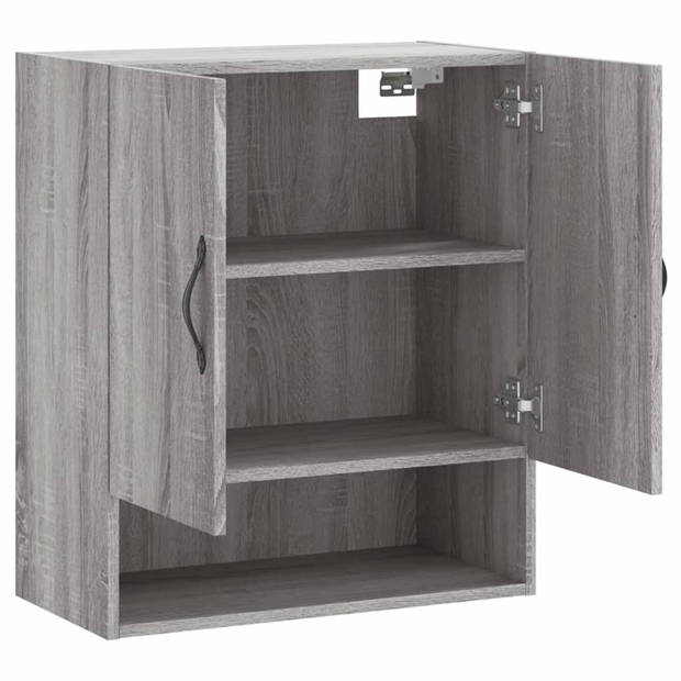 vidaXL Wandkast 60x31x70 cm bewerkt hout grijs sonoma eikenkleurig