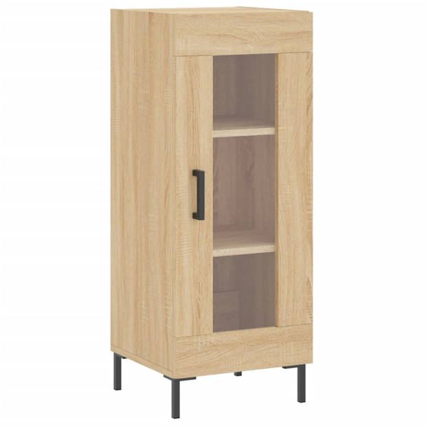 vidaXL Dressoir 34,5x34x90 cm bewerkt hout sonoma eiken