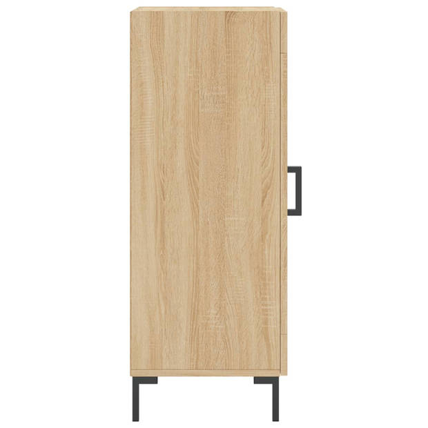 vidaXL Dressoir 34,5x34x90 cm bewerkt hout sonoma eiken