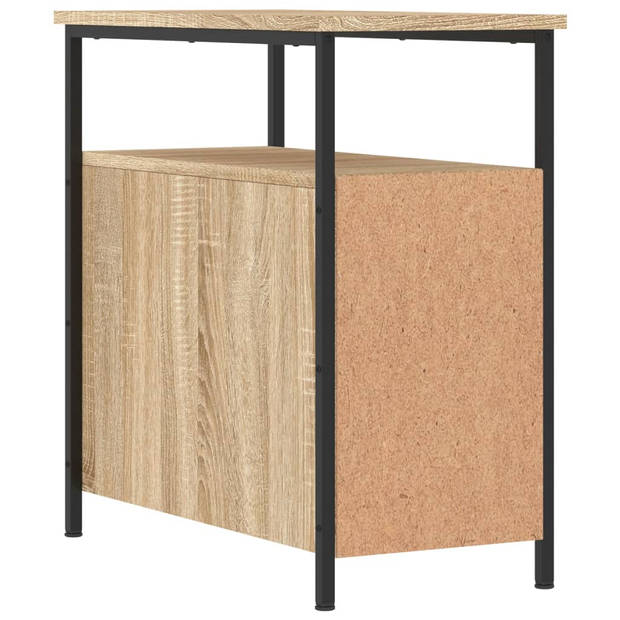 vidaXL Nachtkastje 30x60x60 cm bewerkt hout sonoma eikenkleurig