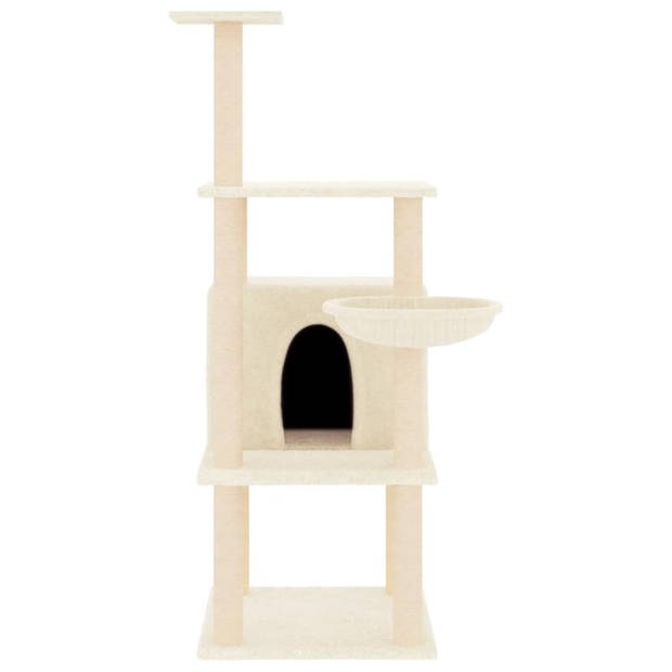 The Living Store Kattenmeubel X - Kattenmeubel - 47.5x47.5x132cm - Crème