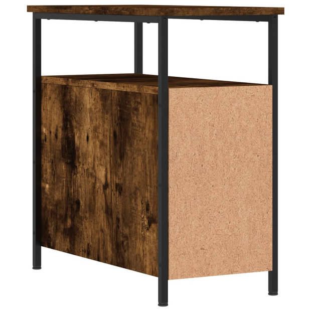 vidaXL Nachtkastjes 2 st 30x60x60 cm bewerkt hout gerookt eikenkleurig