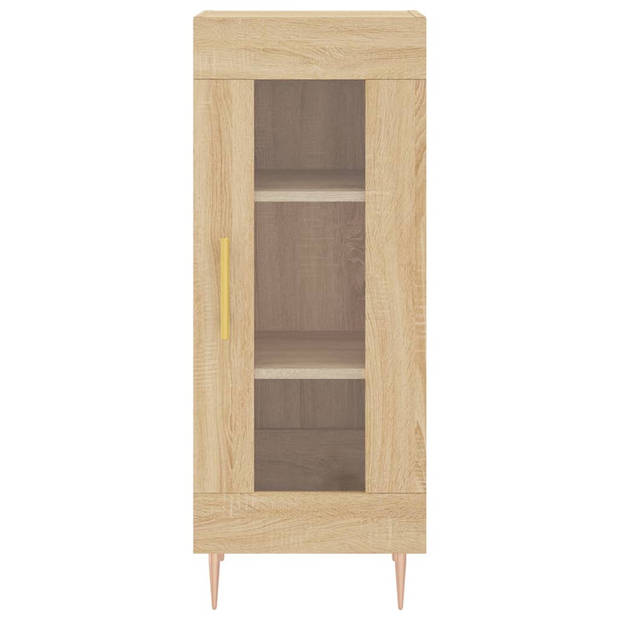 vidaXL Dressoir 34,5x34x90 cm bewerkt hout sonoma eiken