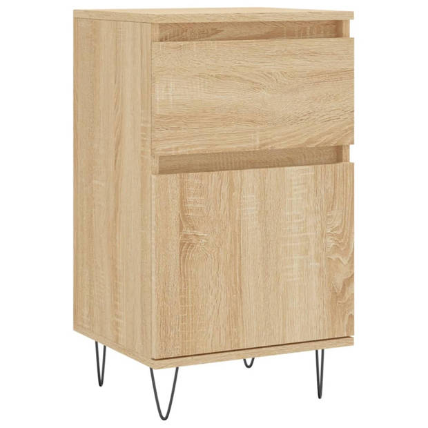 vidaXL Dressoir 40x35x70 cm bewerkt hout sonoma eikenkleurig