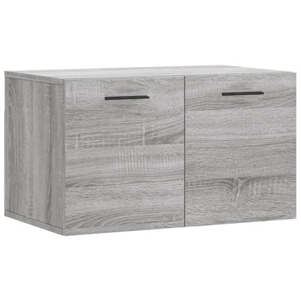 vidaXL Wandkast 60x36,5x35 cm bewerkt hout grijs sonoma eikenkleurig