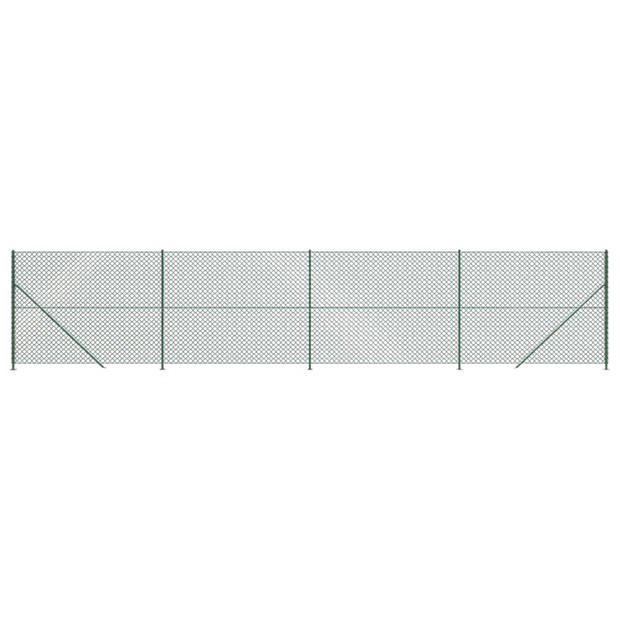 vidaXL Gaashek met flens 1,6x10 m groen