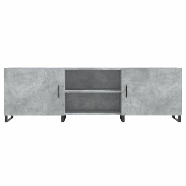 vidaXL Tv-meubel 150x30x50 cm bewerkt hout betongrijs