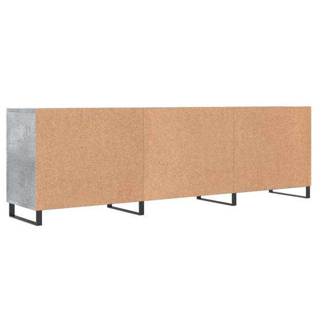 vidaXL Tv-meubel 150x30x50 cm bewerkt hout betongrijs