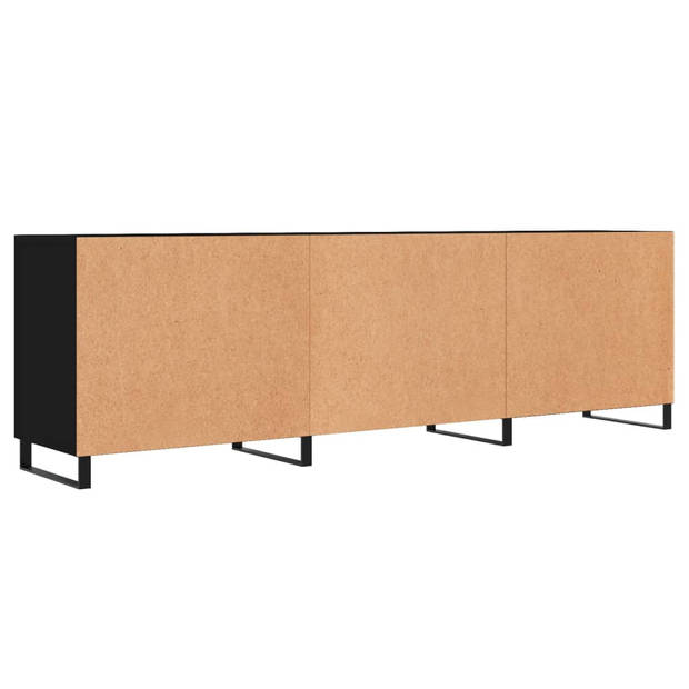 The Living Store TV-meubel - Trendy - TV-kast - Afmetingen- 150 x 30 x 50 cm - Kleur- Zwart - Materiaal- Bewerkt hout