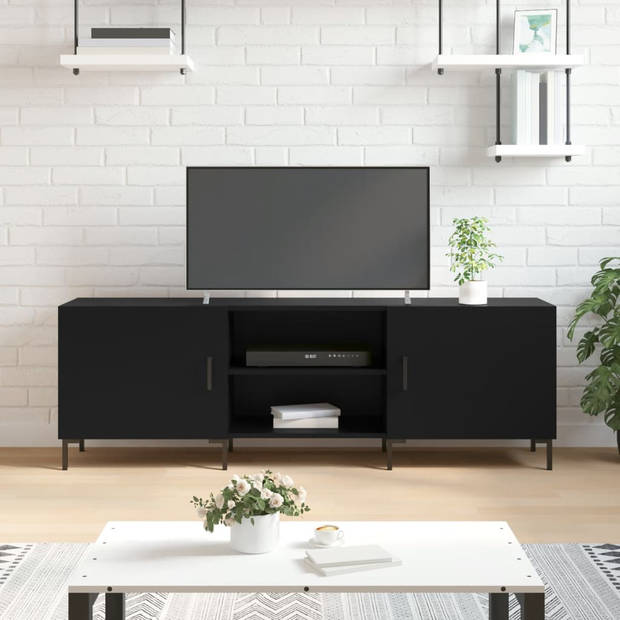 The Living Store Tv-meubel - - Mediakast - 150x30x50 cm - Zwart