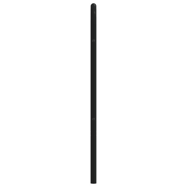 vidaXL Hoofdbord metaal zwart 180 cm