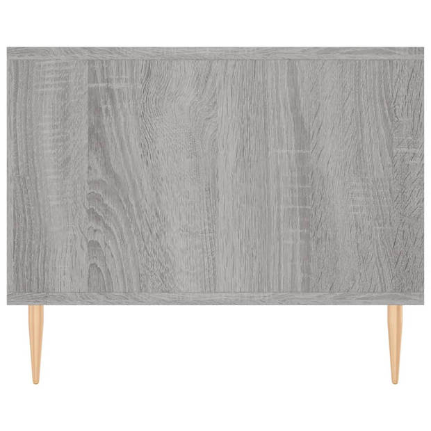 vidaXL Salontafel 102x50x40 cm bewerkt hout grijs sonoma eikenkleurig