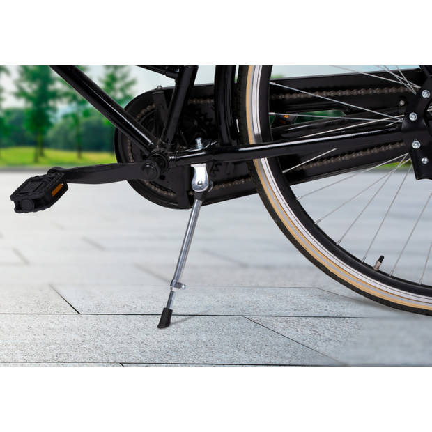 Bicycle Gear Fietsstandaard - voor Fietsen 20'' tot 28" - in Lengte Verstelbaar - Max. 20KG - Aluminium - Zilver