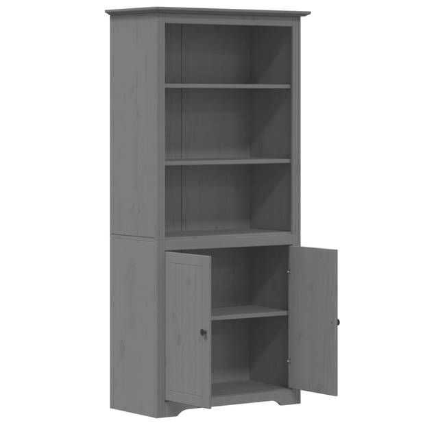 vidaXL Boekenkast BODO 82x40x173 cm massief grenenhout grijs