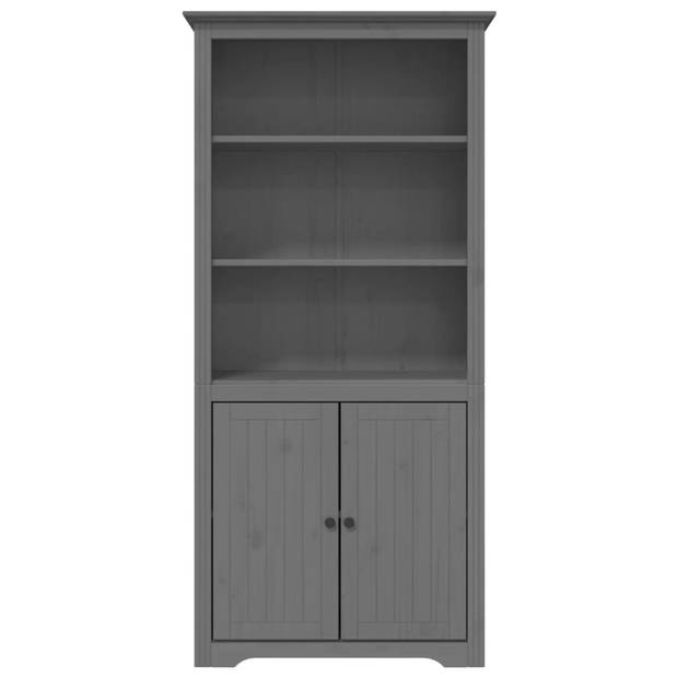 vidaXL Boekenkast BODO 82x40x173 cm massief grenenhout grijs