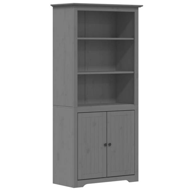 vidaXL Boekenkast BODO 82x40x173 cm massief grenenhout grijs