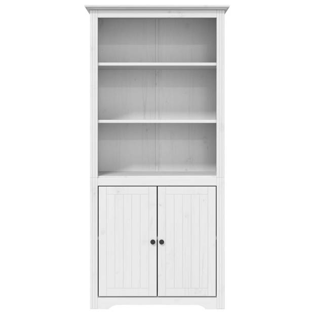 vidaXL Boekenkast BODO 82x40x173 cm massief grenenhout wit