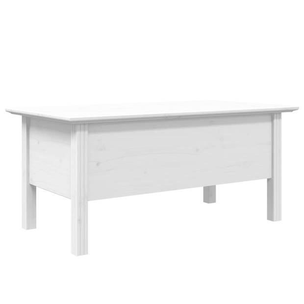 vidaXL Salontafel BODO 100x55x46 cm massief grenenhout wit