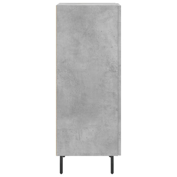 The Living Store Dressoir - Betongrijs - 34.5 x 34 x 90 cm - Metalen poten