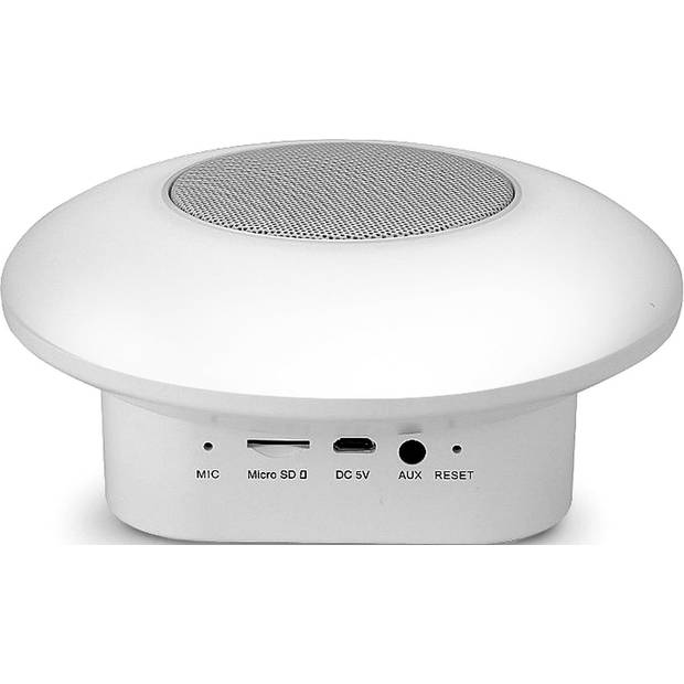 SMOOZ Bluetooth speaker met LED RGB verlichting Disc kunststof 2605451