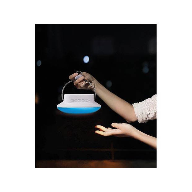 SMOOZ Bluetooth speaker met LED RGB verlichting Disc kunststof 2605451