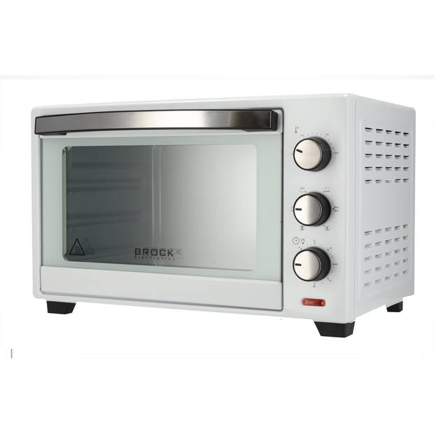 Brock TO 3001 WH Elektrische Oven – Vrijstaande Oven met Grill – Wit