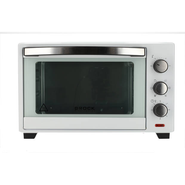 Brock TO 3001 WH Elektrische Oven – Vrijstaande Oven met Grill – Wit