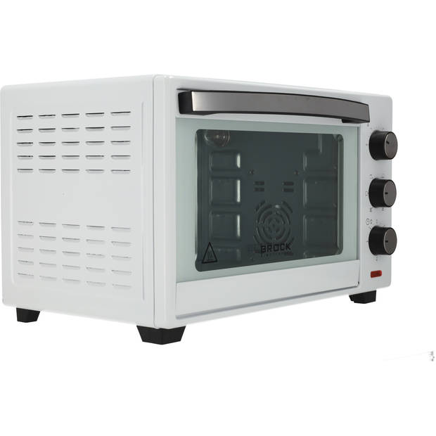 Brock TO 3001 WH Elektrische Oven – Vrijstaande Oven met Grill – Wit