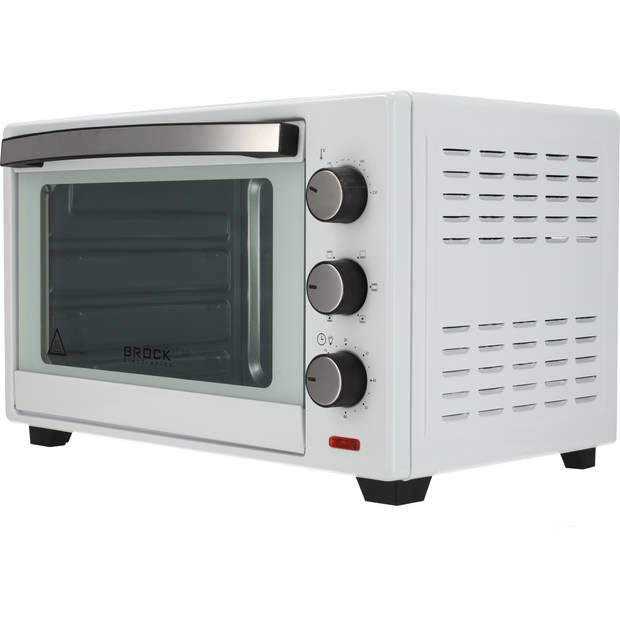 Brock TO 3001 WH Elektrische Oven – Vrijstaande Oven met Grill – Wit