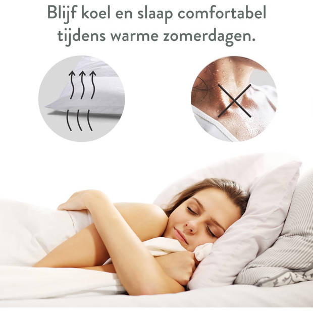 Sleep Comfy - Cooler Series - Zomer Dekbed 240x220 cm - Anti Allergie Dekbed - Lits-jumeaux & Tweepersoons Dekbed