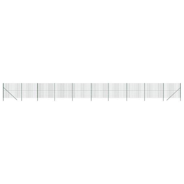 vidaXL Draadgaashek 1,8x25 m gegalvaniseerd staal groen