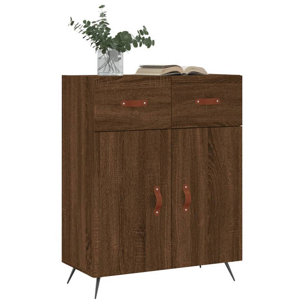 The Living Store Dressoir - - Meubel - 69.5 x 34 x 90 cm - Bruineiken