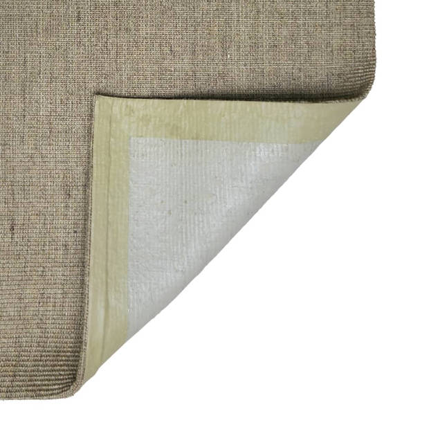 The Living Store Sisal Vloerkleed - 80 x 200 cm - Taupe - 100% sisal - Anti-slip onderkant - Geschikt voor binnen