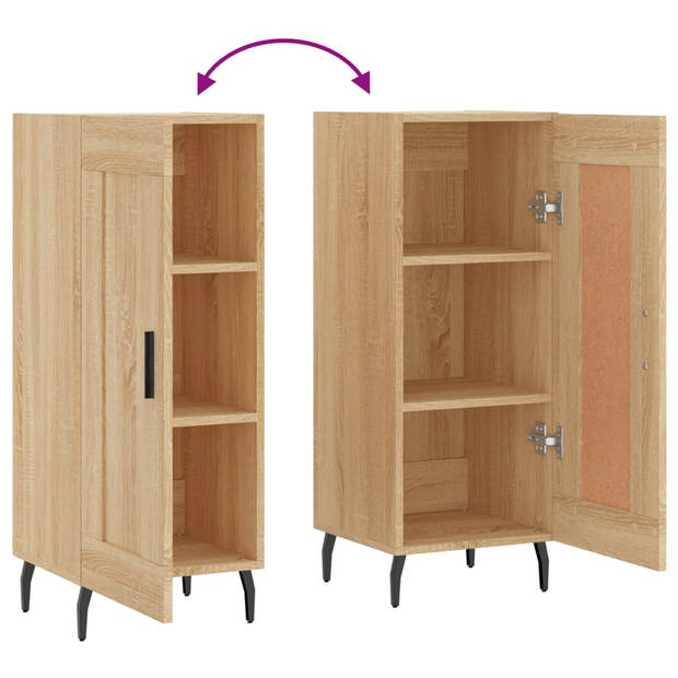 The Living Store dressoir Basic - 34.5 x 34 x 90 cm - sonoma eiken