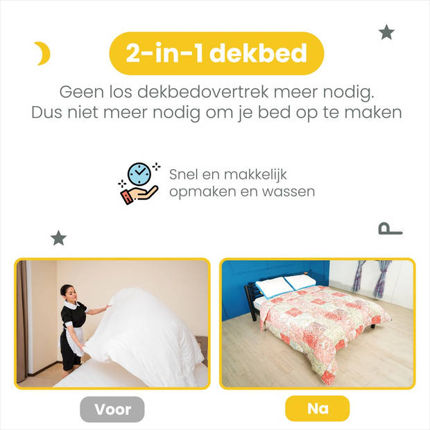 Sleep Comfy - Maroon -All Year Dekbed Enkel 240x220 cm -Dekbed zonder overtrek -Gekleurd dekbed -Tweepersoons Dekbed