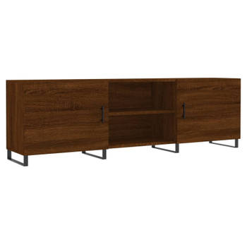 vidaXL Tv-meubel 150x30x50 cm bewerkt hout bruin eikenkleur