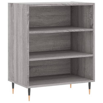 vidaXL Dressoir 57x35x70 cm bewerkt hout grijs sonoma eikenkleurig