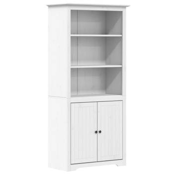 vidaXL Boekenkast BODO 82x40x173 cm massief grenenhout wit