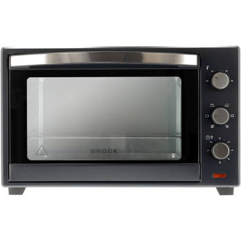 Brock TO 4801 BK Elektrische Oven – Heteluchtoven met Grill – Zwart