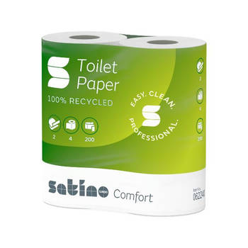 Toiletpapier 2-laags Tissue Los (4x 200 vel)