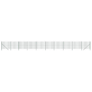 vidaXL Draadgaashek 1,8x25 m gegalvaniseerd staal groen