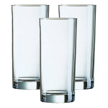 Arcoroc longdrinkglazen - set 12x stuks - 270 ml - glas - transparant - Longdrinkglazen