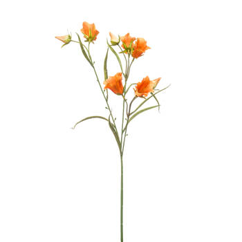 Kunstbloem Campanula - 65cm - oranje