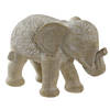 Items Olifant dierenbeeld - beige - polyresin - 28 x 13,5 x 18,5 cm - home decoratie - Beeldjes