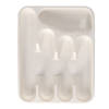 Excellent Houseware Bestekbak/keuken Organizer - 5-Vaks - Creme - 33,5 x 26,5 x 3,5 cm - Bestekbakken